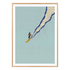 Ciel Glue - Santa Cruz Poster | Hellblau