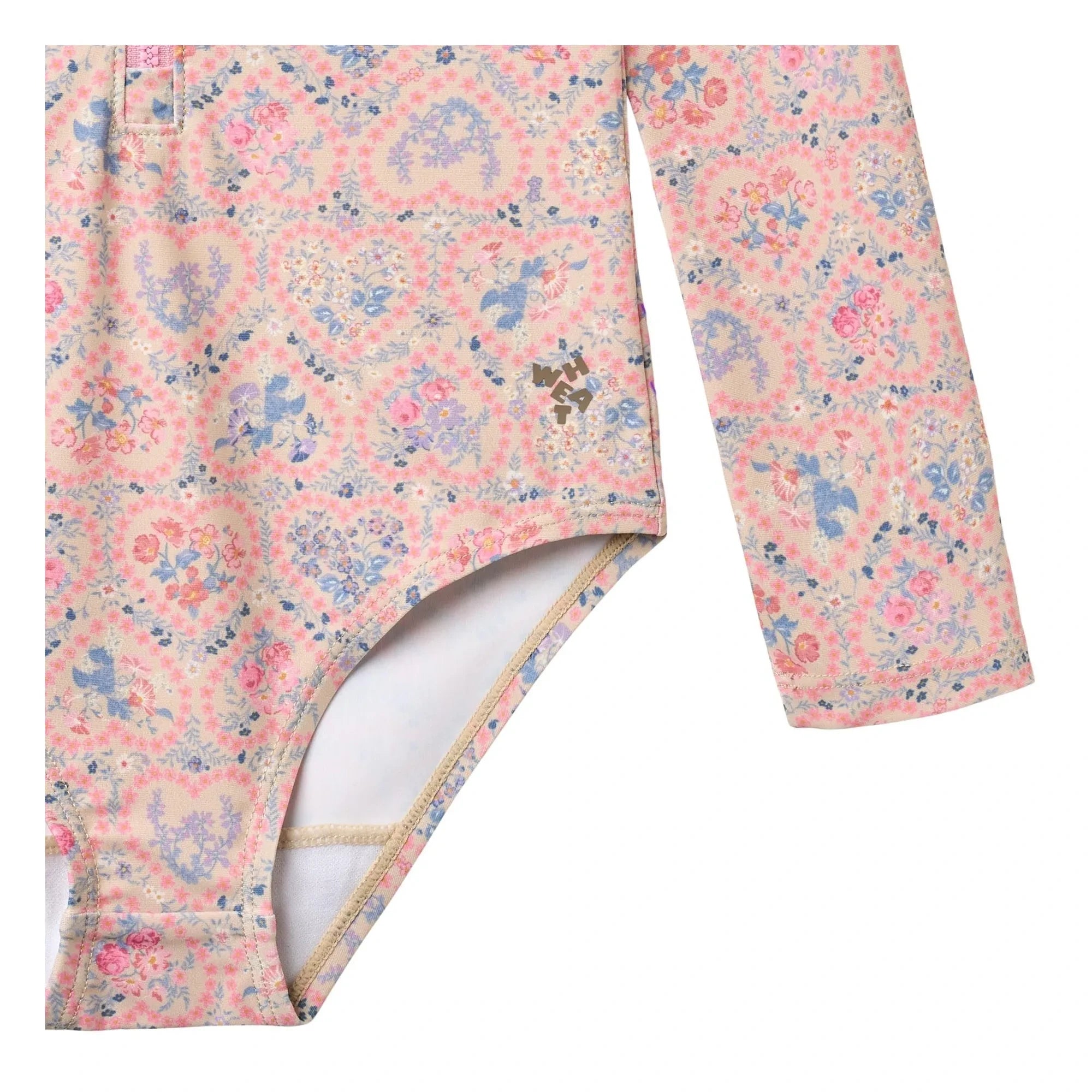 Wheat - Margot Fleuri Recycled Fiber UV Protection Swimsuit | Light Pink