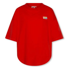 AO76 - Oversize T-shirt True Sunseeker Geri Dönüştürülmüş Pamuk | Kırmızı