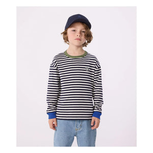 Petit Bateau – Gestreiftes T-Shirt | Blau