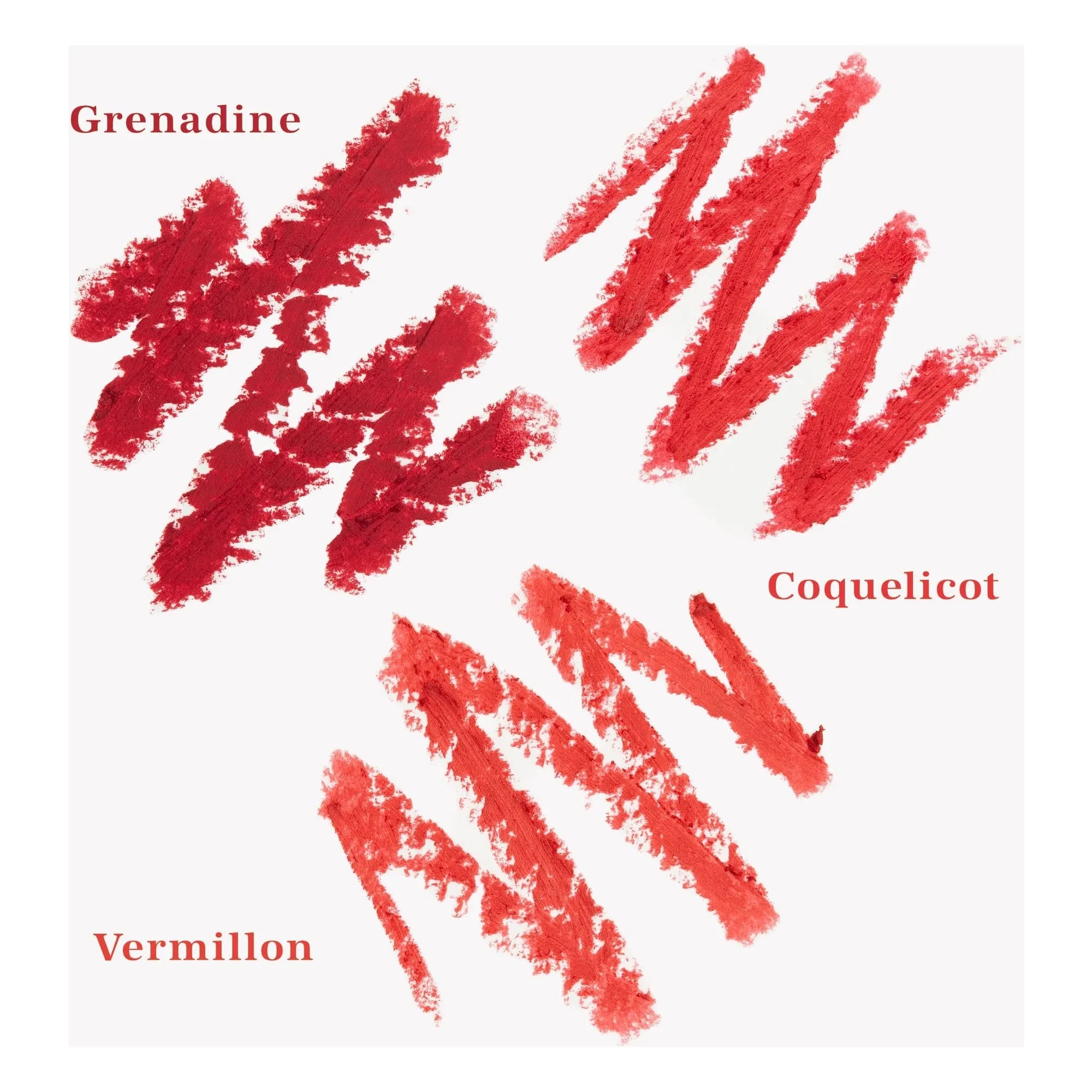 YOLAINE - Les Crayons à lèvres - Les Rouges - 3'lü Set