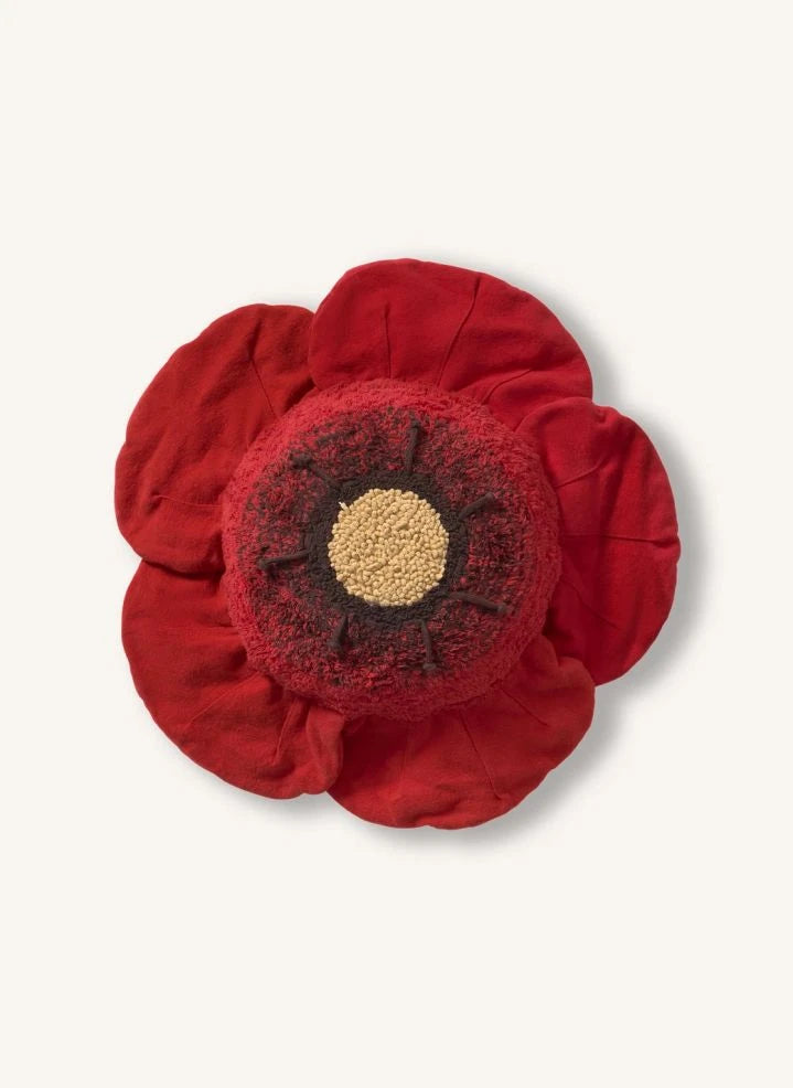 Lorena Canals - Red Poppy Floor Cushion