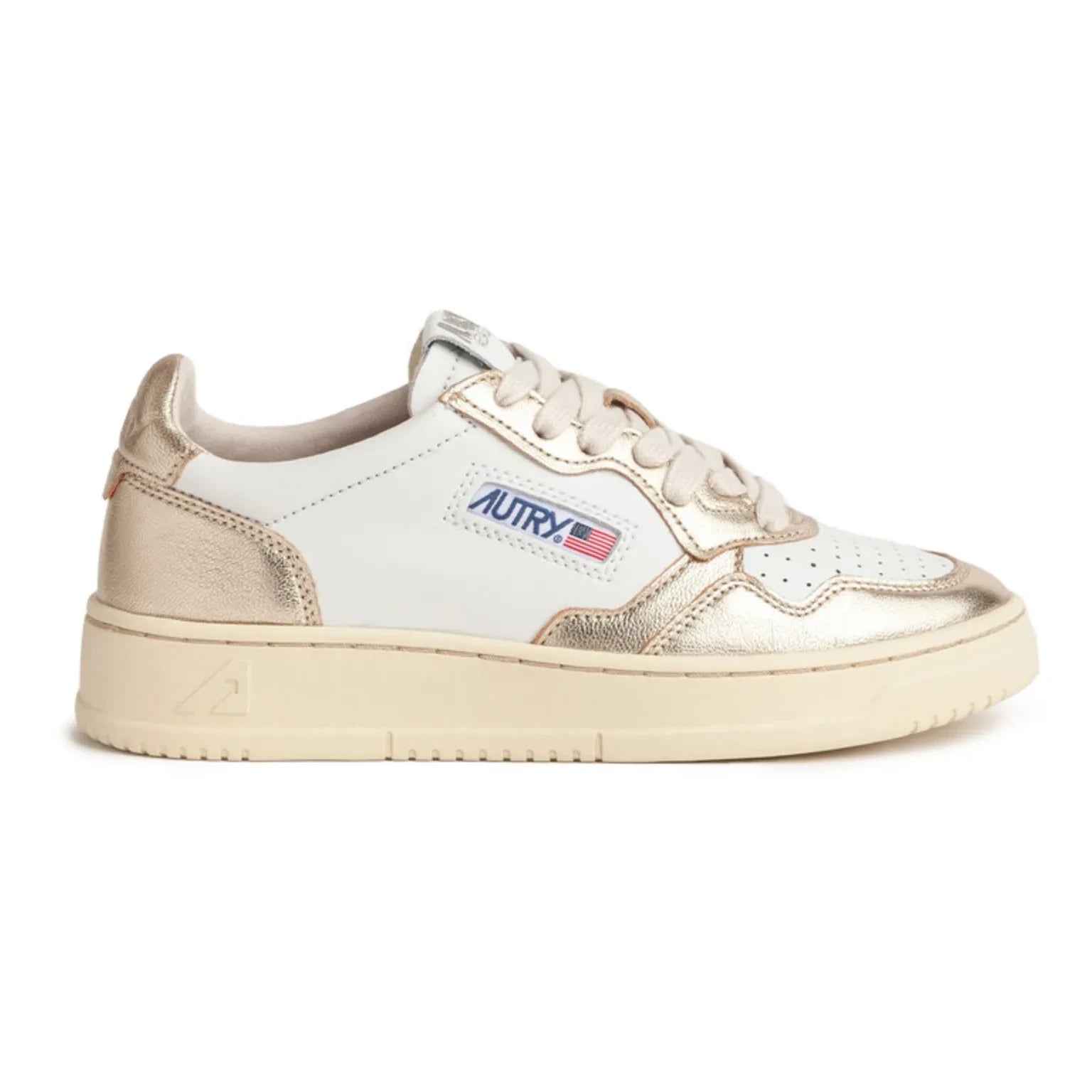 Autry - Medalist Low Bicolor Sneakers | Champagne