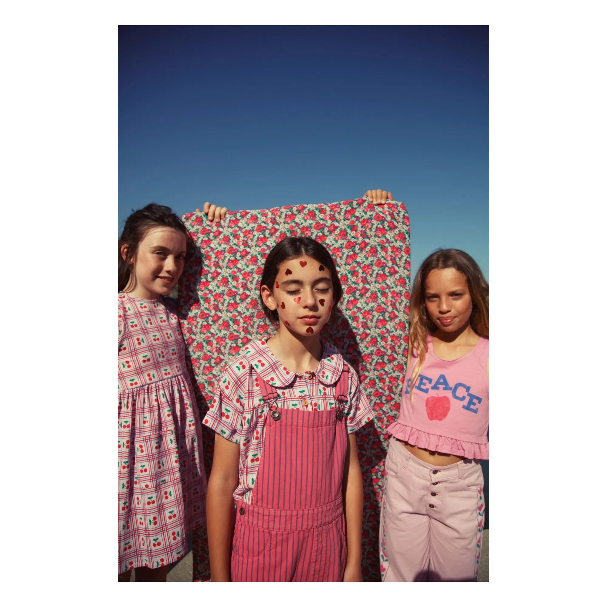 Piupiuchick - Flare Fleuri Twill Pantolon | Pembe