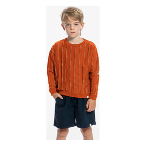 Matona - Striped Organic Cotton Sweater | Dark Blue