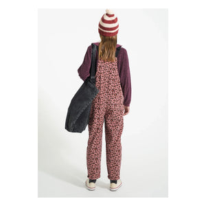 Piupiuchick - Sweatshirt mit Rüschenkragen Leopard Bio-Baumwolle | Aubergine