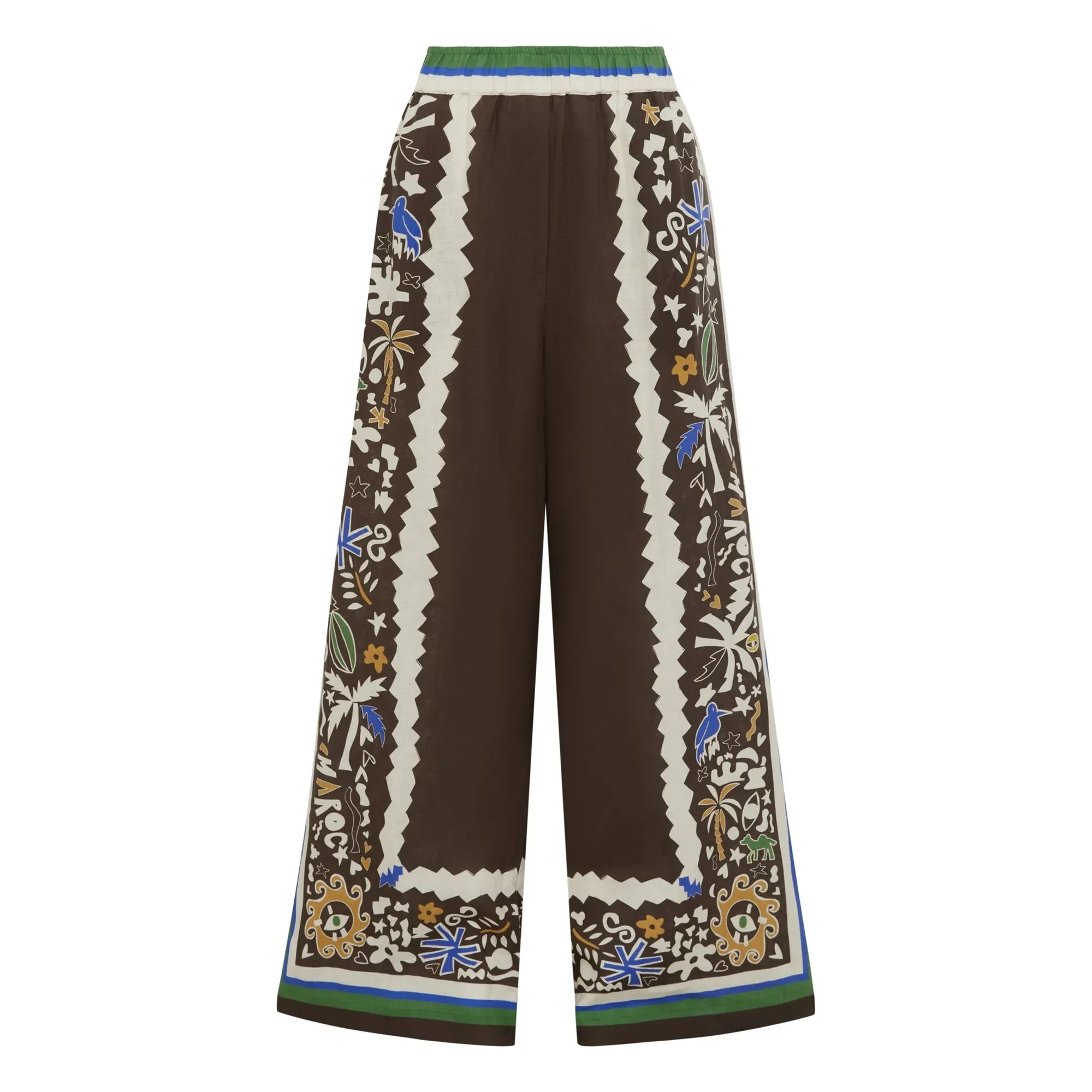 Alémais - Fas Hose Leinen | Braun