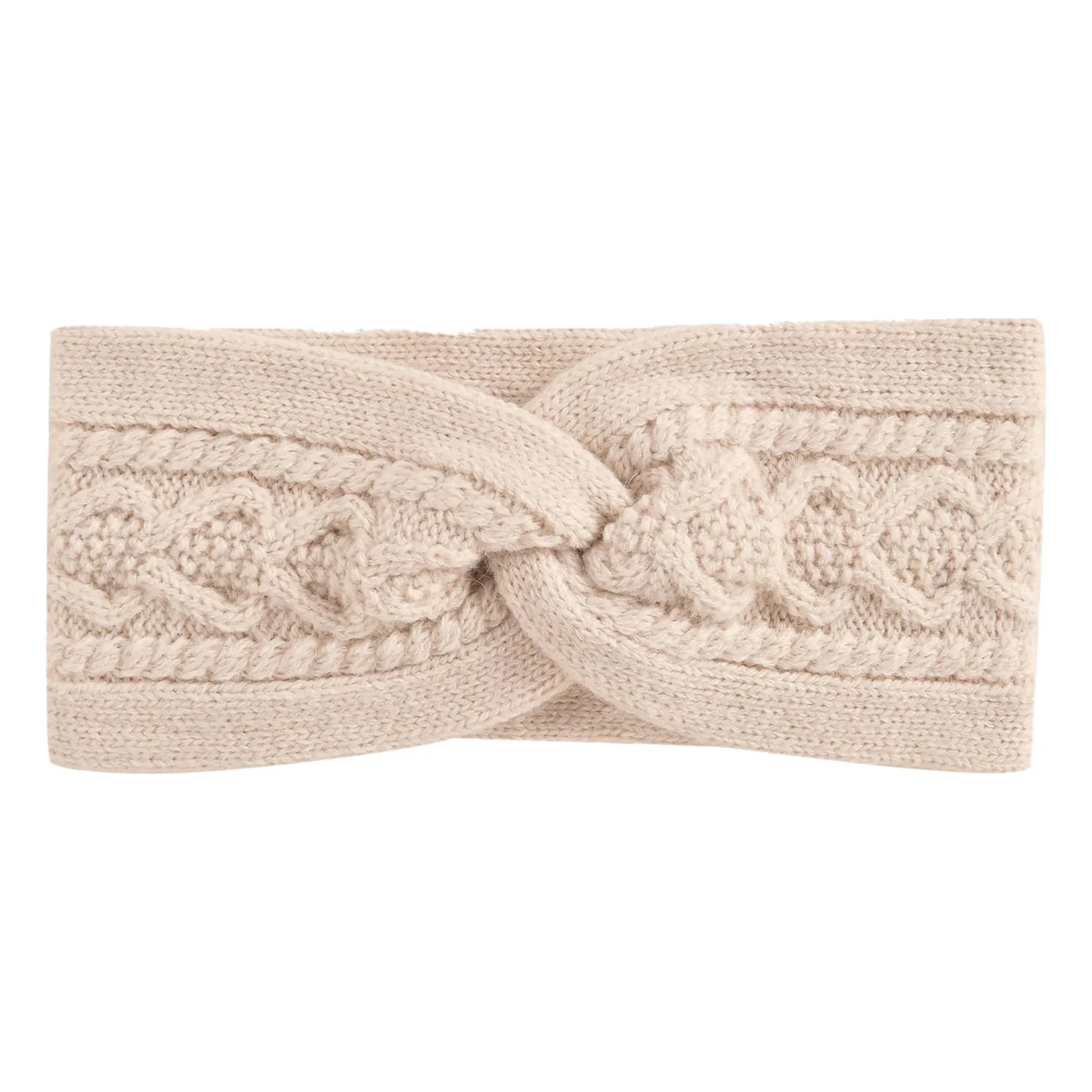 Louise Misha - Sidony Haarband aus Wolle | Creme