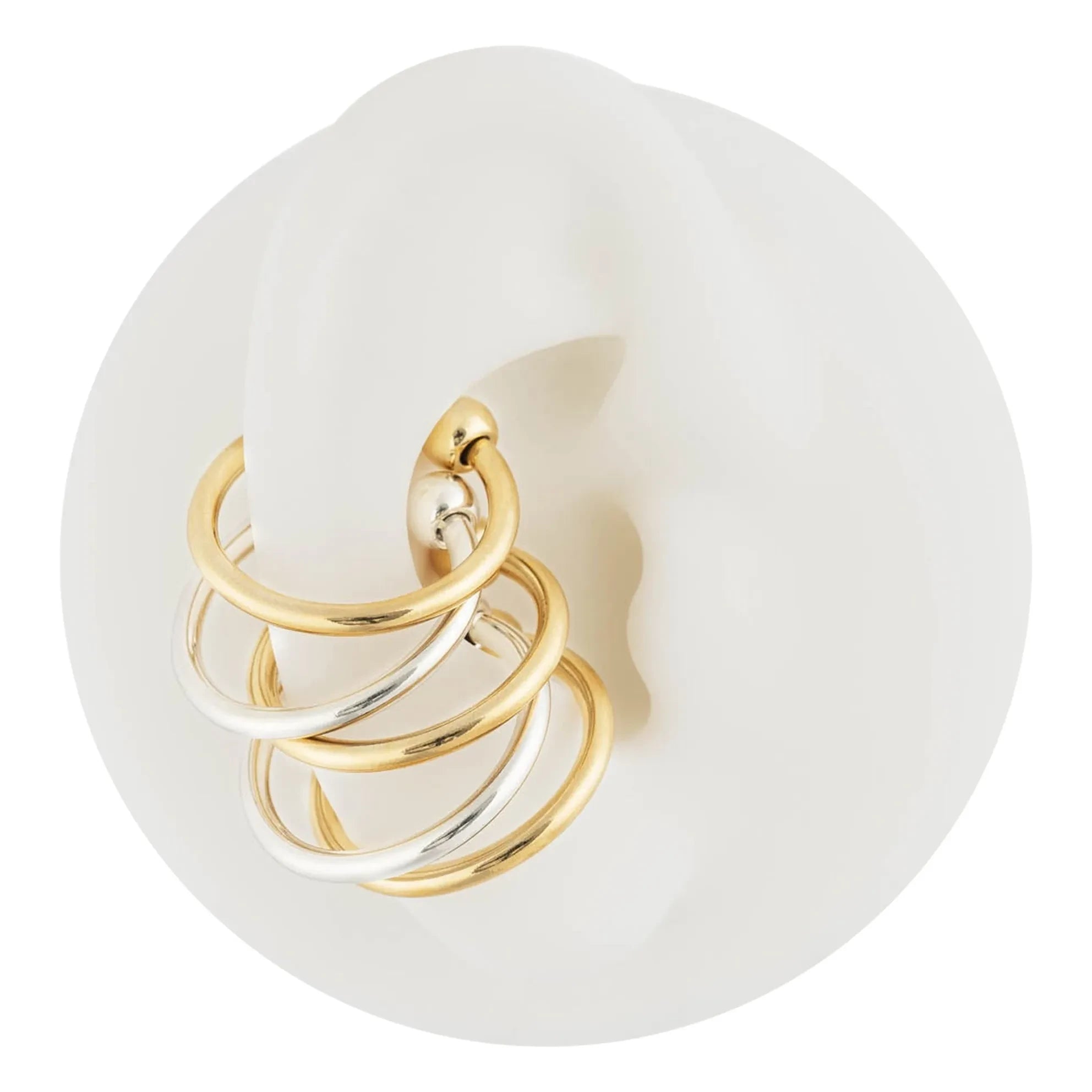 Sigal - 5'li ISIS Earcuff Seti | Altın/Gümüş