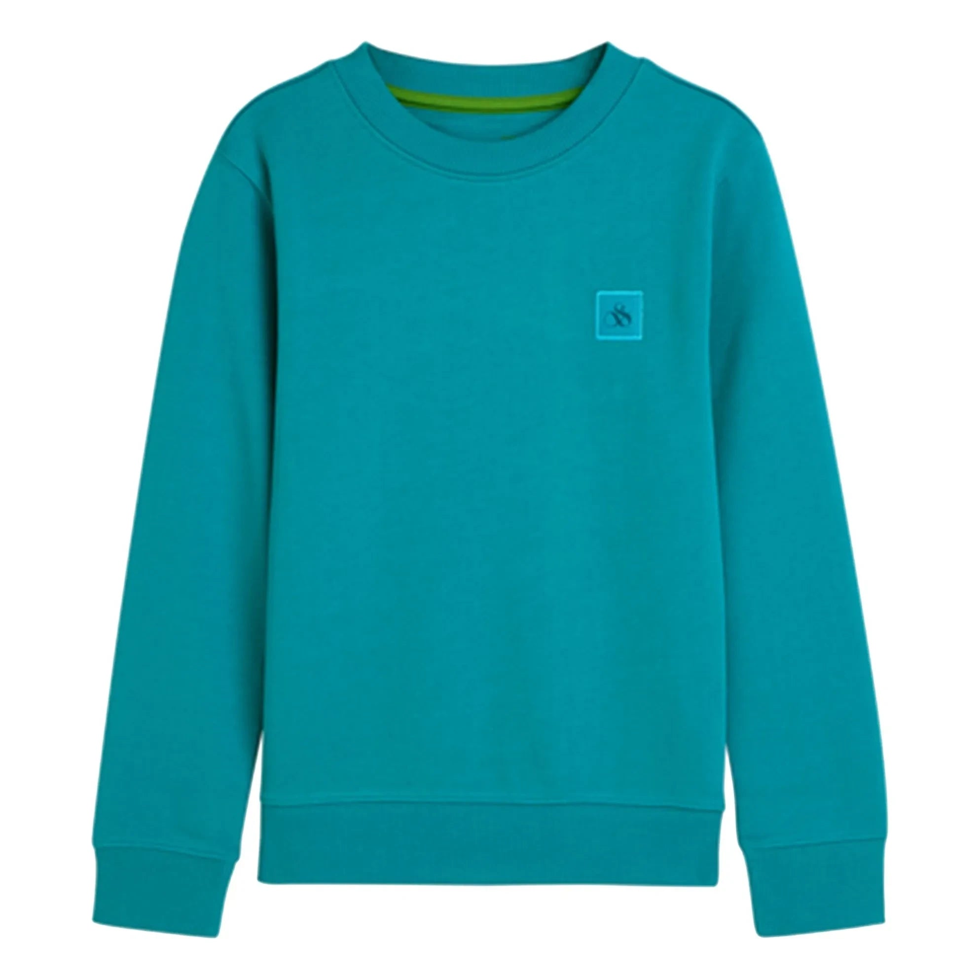 Scotch & Soda - Logo Badge Sweat Organic Cotton | Lagoon Blue