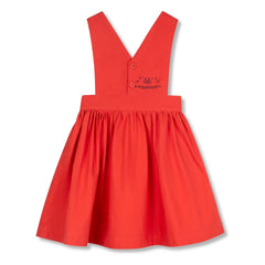 Wynken – Rotes Latzkleid