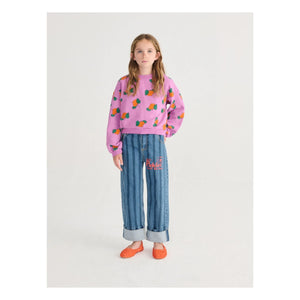 Bobo Choses - Mor Organik Pamuk Sweat Crop