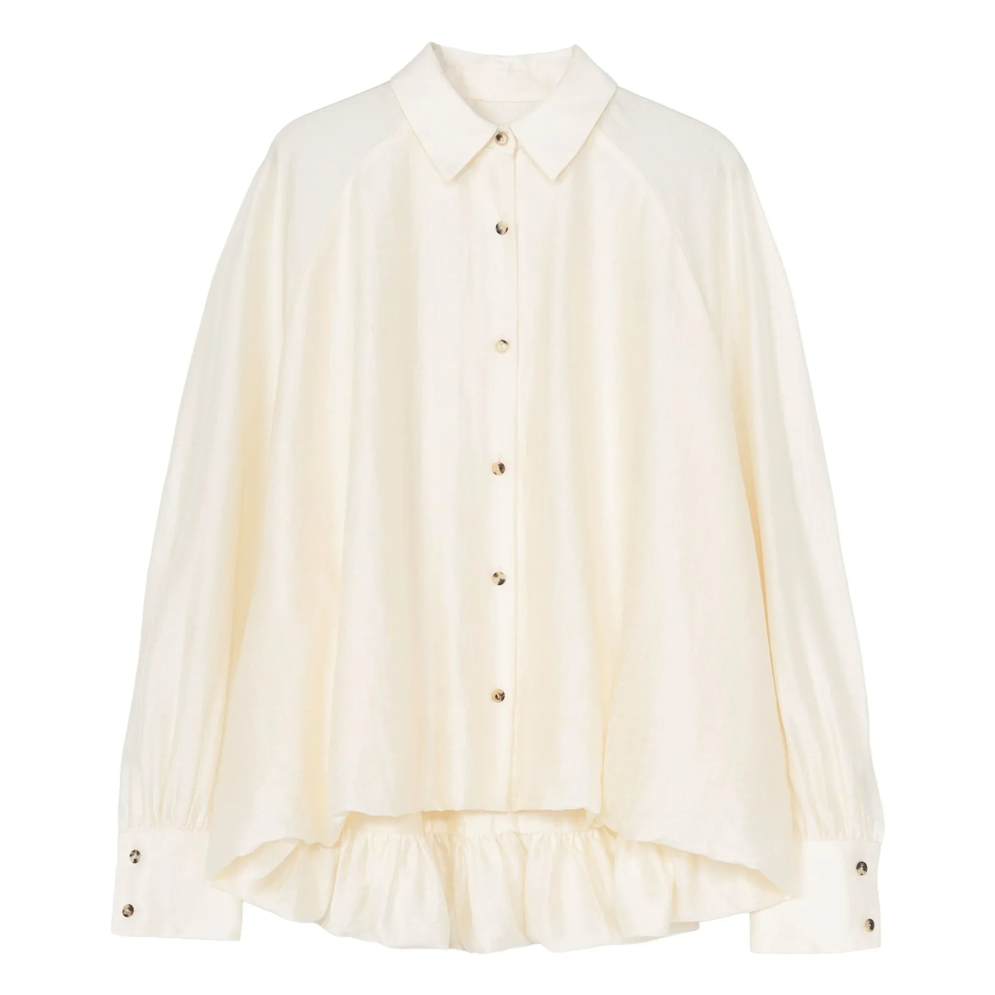 Cordera - Marfil Balloon Sleeve Blouse | Cream