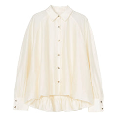 Cordera - Marfil Balloon Sleeve Blouse | Cream