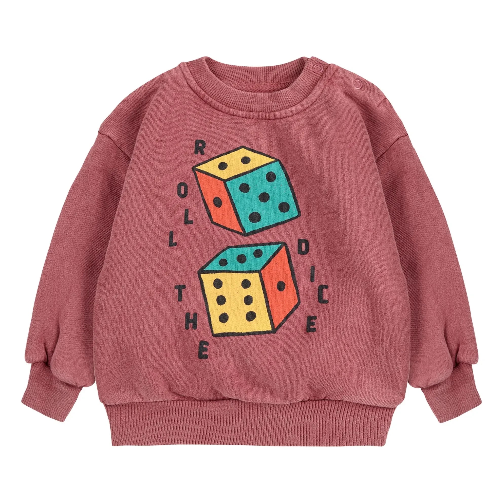 Bobo Choses - Roll The Dice Sweat Organik pamuk | Kahverengi