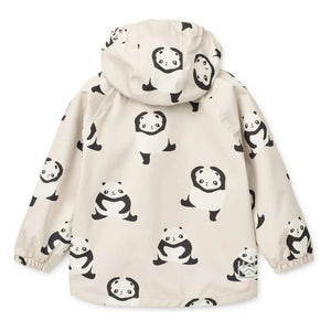 Liewood - Raincoat Set Pedia Pandas Recycled Fibers | Charcoal Gray