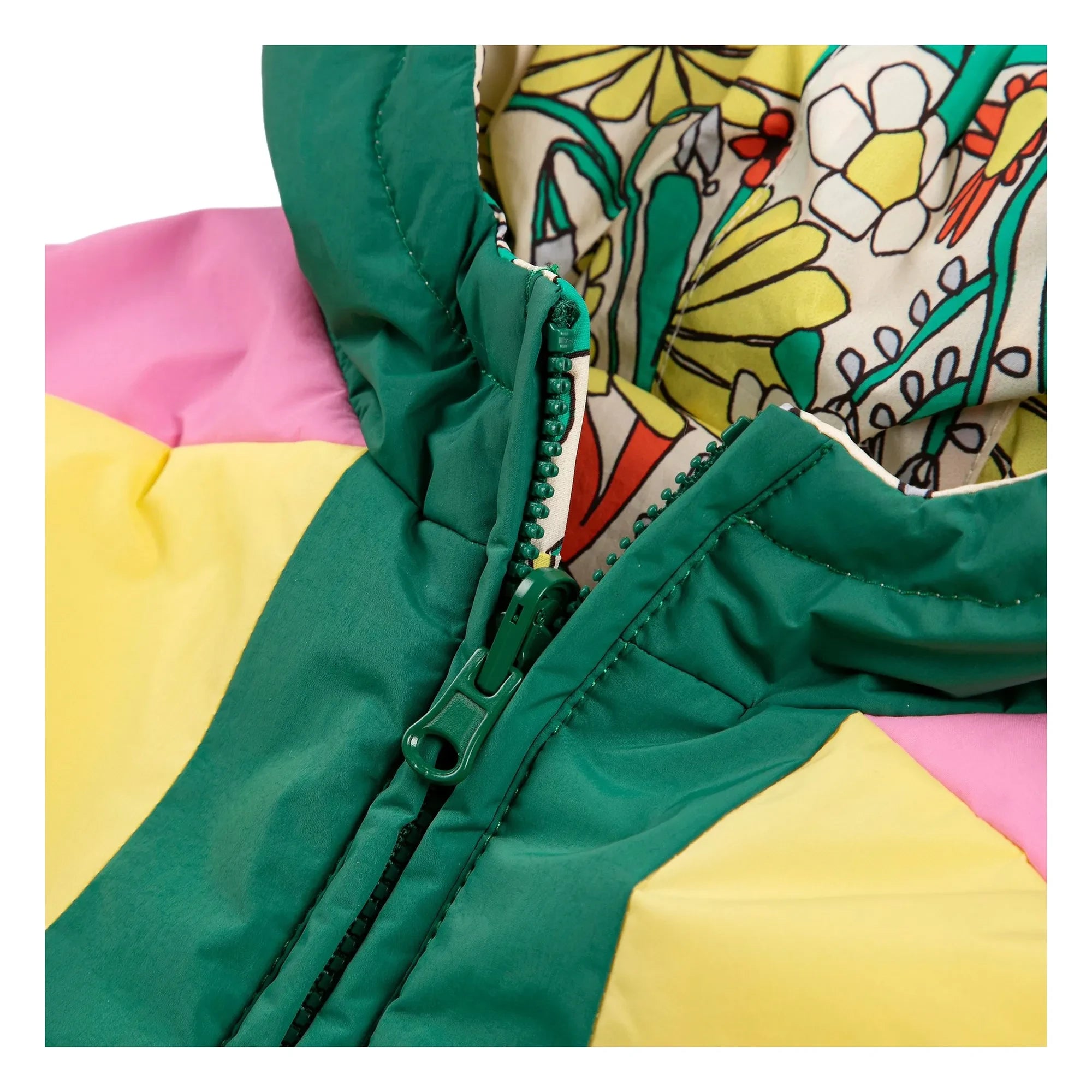 Bobo Choses - Wende-Babyjacke aus recycelter Faser mit Farbblockmuster | Gelb