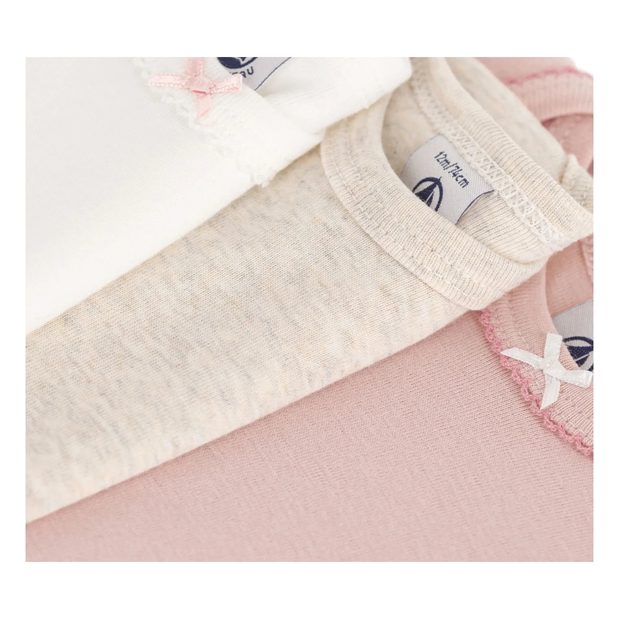 Petit Bateau - 3'lü Body Seti | Pembe