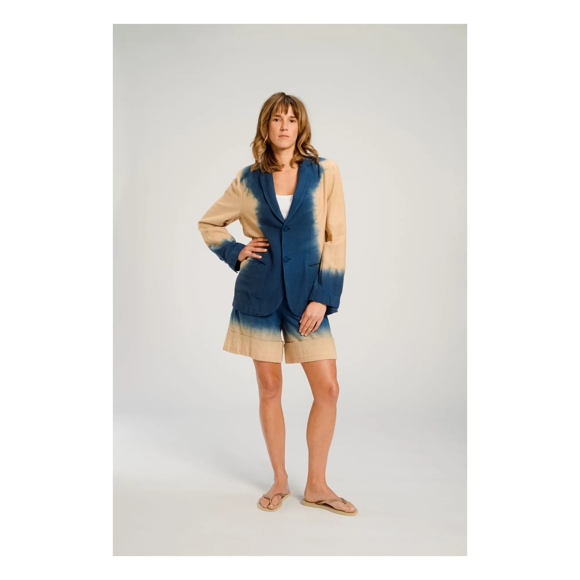 Virginie de Vinster - Blazer Tye and Die Oga | Blue