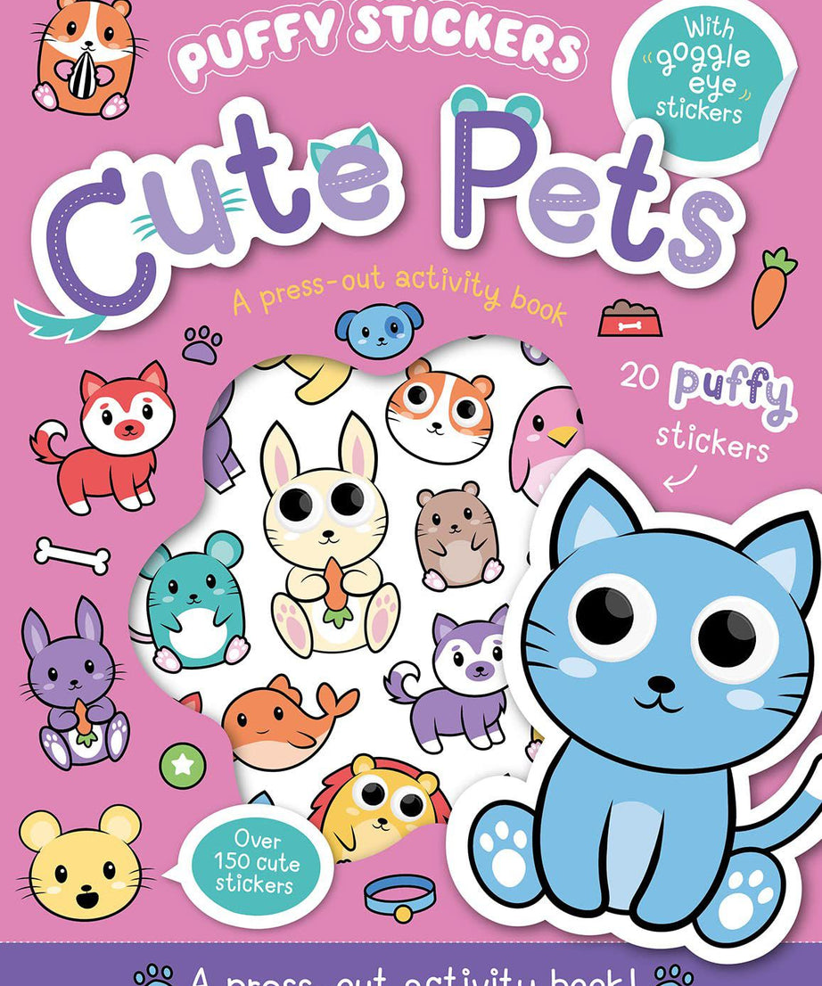 Imagine That - İngilizce Puffy Sticker Cute Pets Kitap-Dinossi