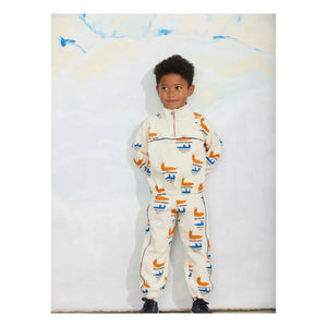 Mini Rodini - Half-Zip Sweatshirt Organic Cotton | Ecru