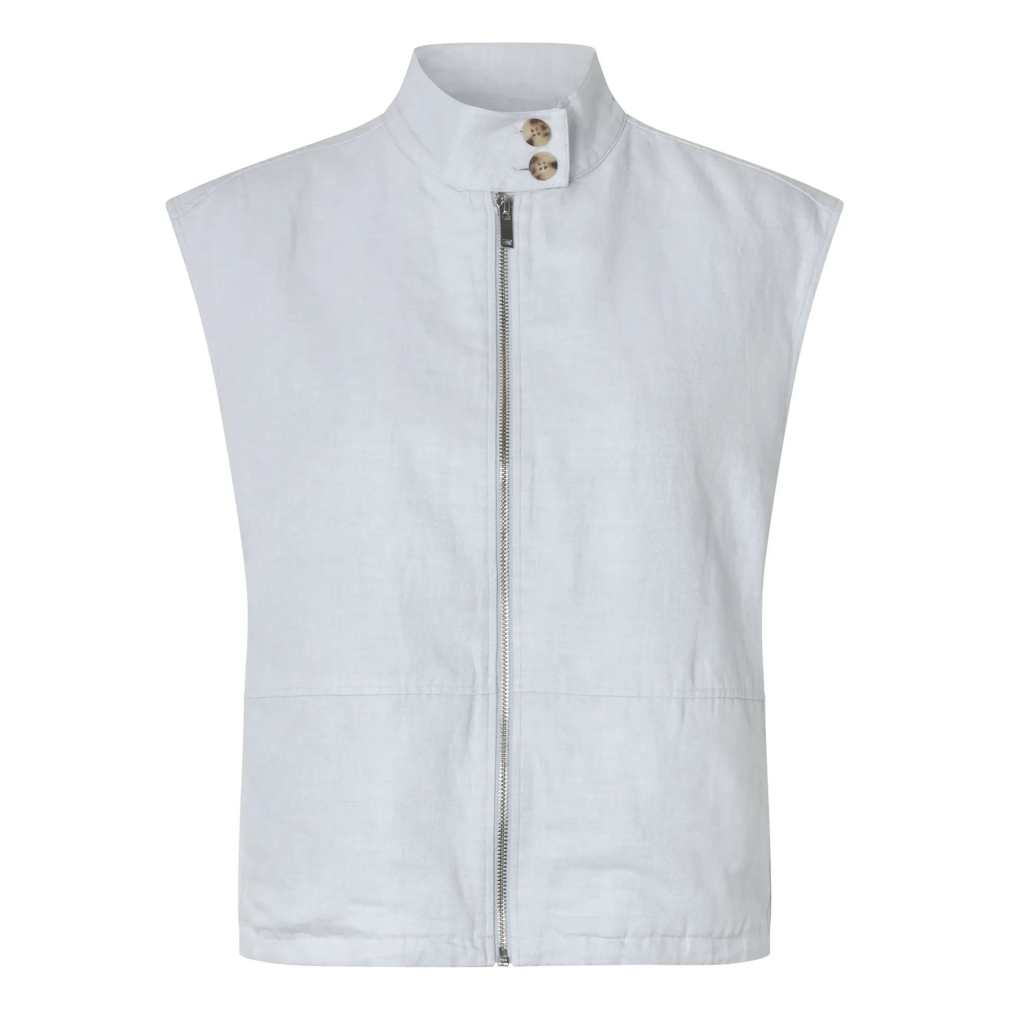 Samsoe Samsoe - Sakaila Linen & Organic Cotton Jacket | Light gray