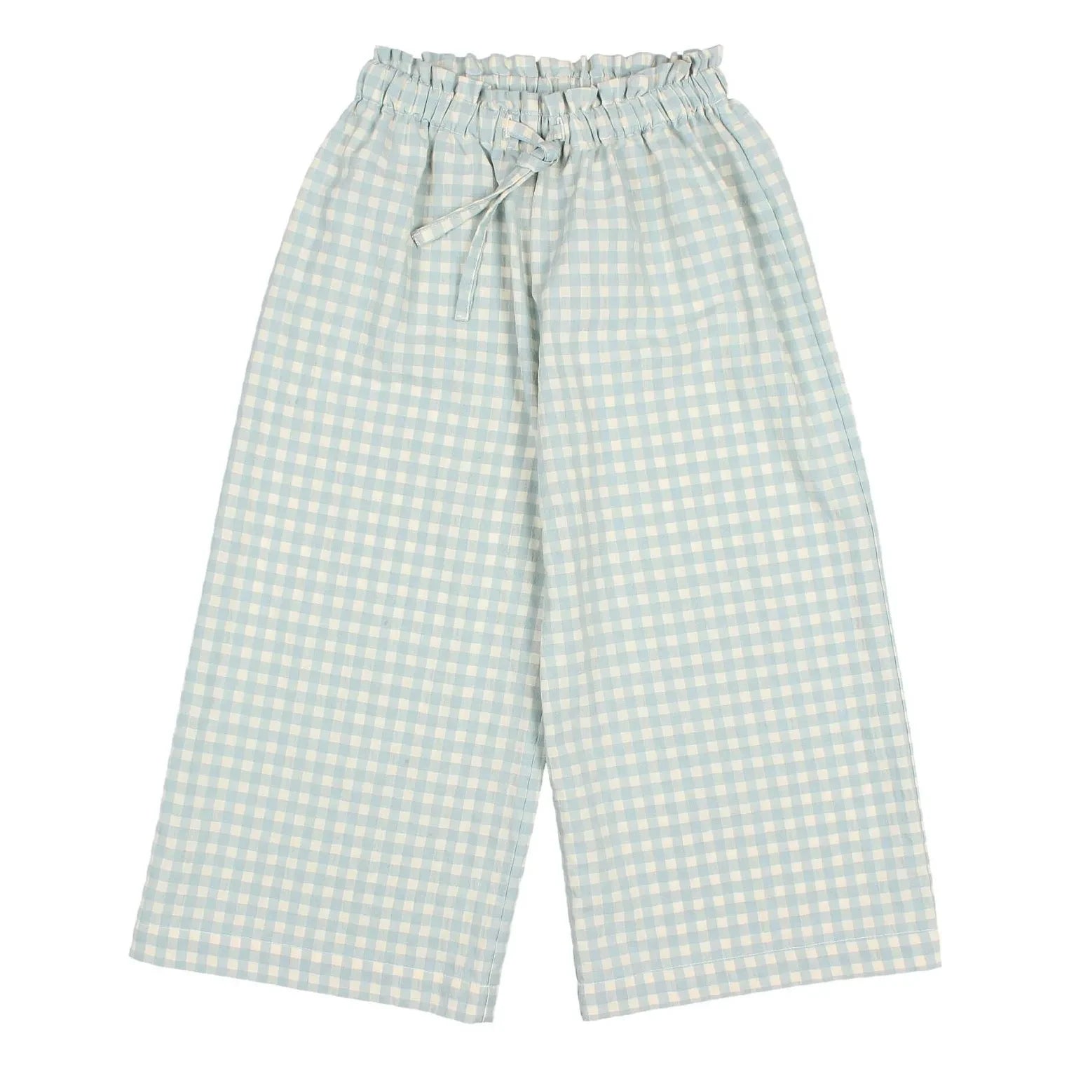 Búho - Vichy Seersucker Pantolon | Aqua