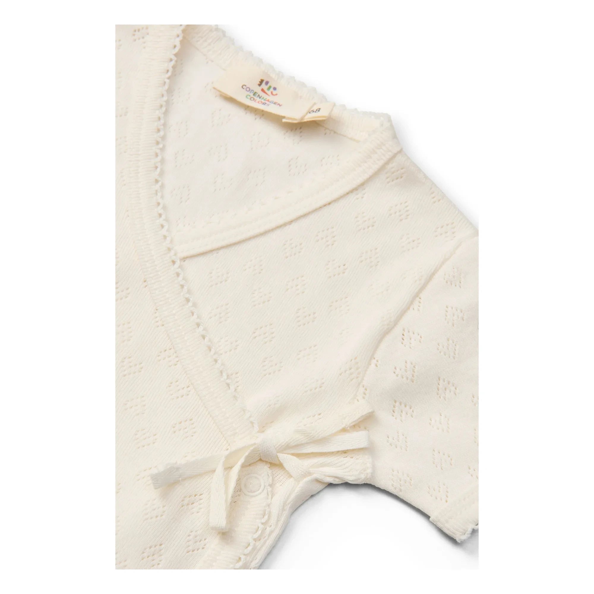 Copenhagen Colors – Body Wickeloberteil Pointelle Bio-Baumwolle | Creme