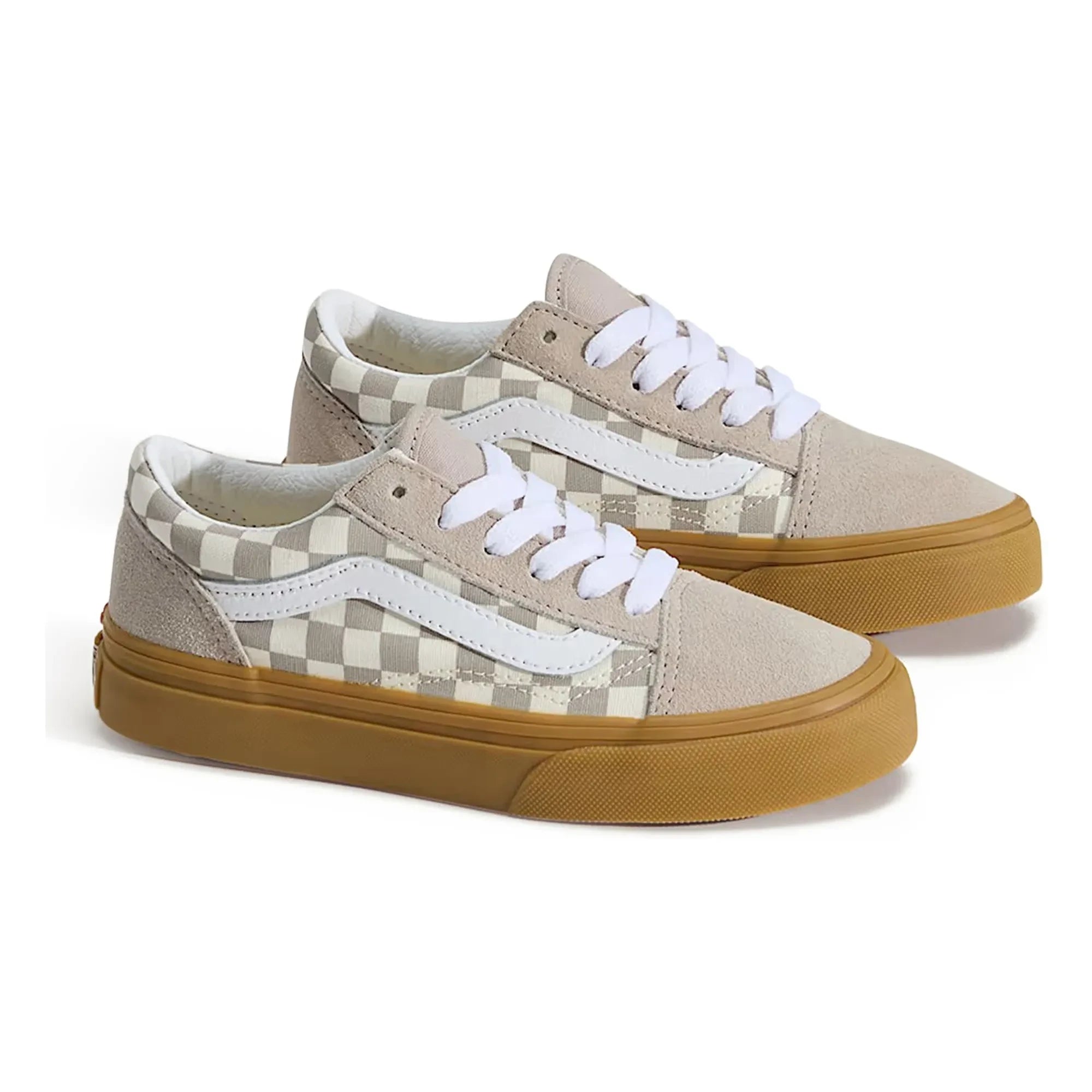 Vans - Sneakers Bağcıkları Old Skool Gum Check | Oatmeal