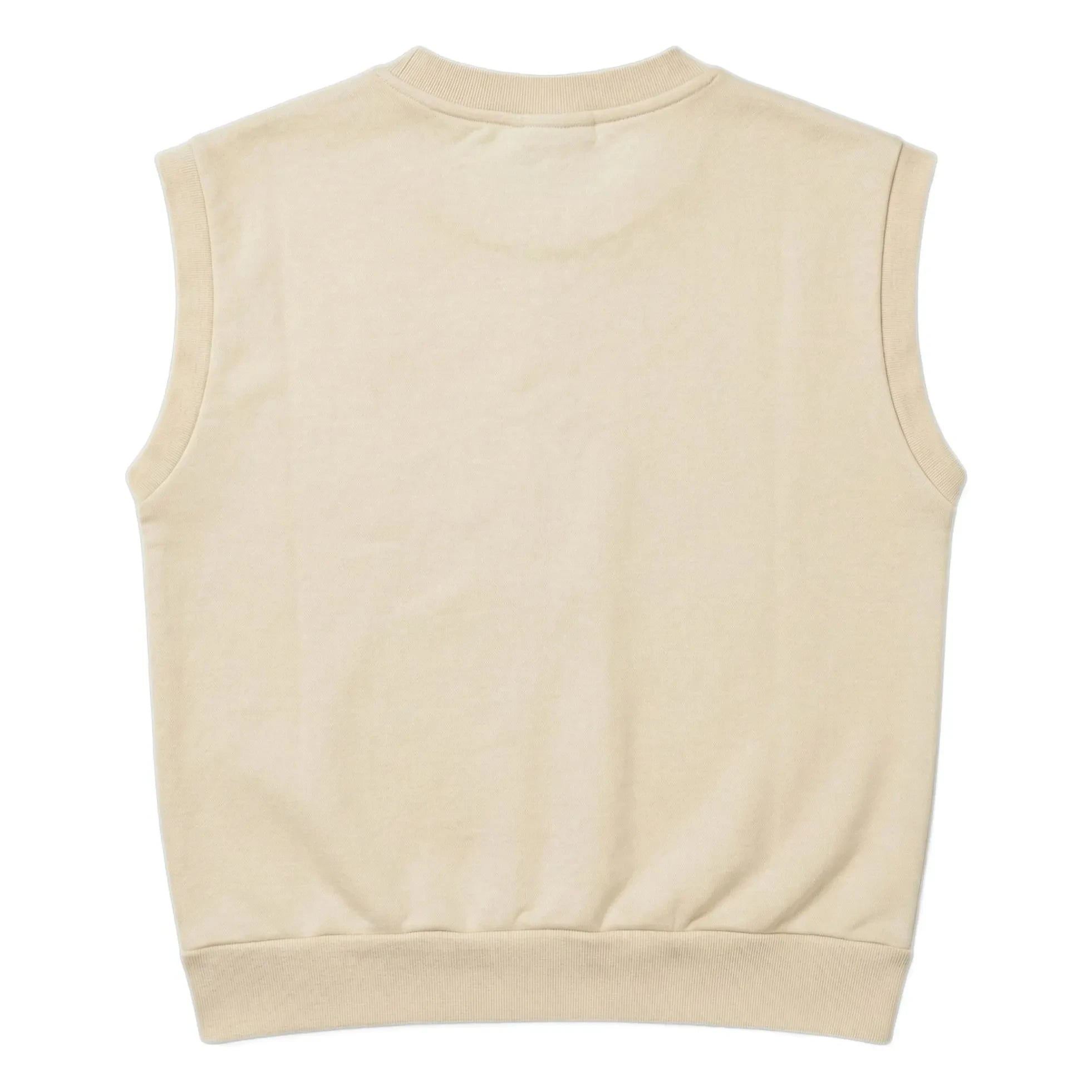 Hundred Pieces - Inaya Horse Organic Cotton Sleeveless Sweatshirt | Cream