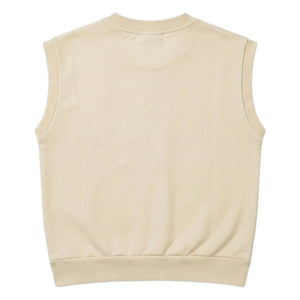 Hundred Pieces - Inaya Horse Organic Cotton Sleeveless Sweatshirt | Cream
