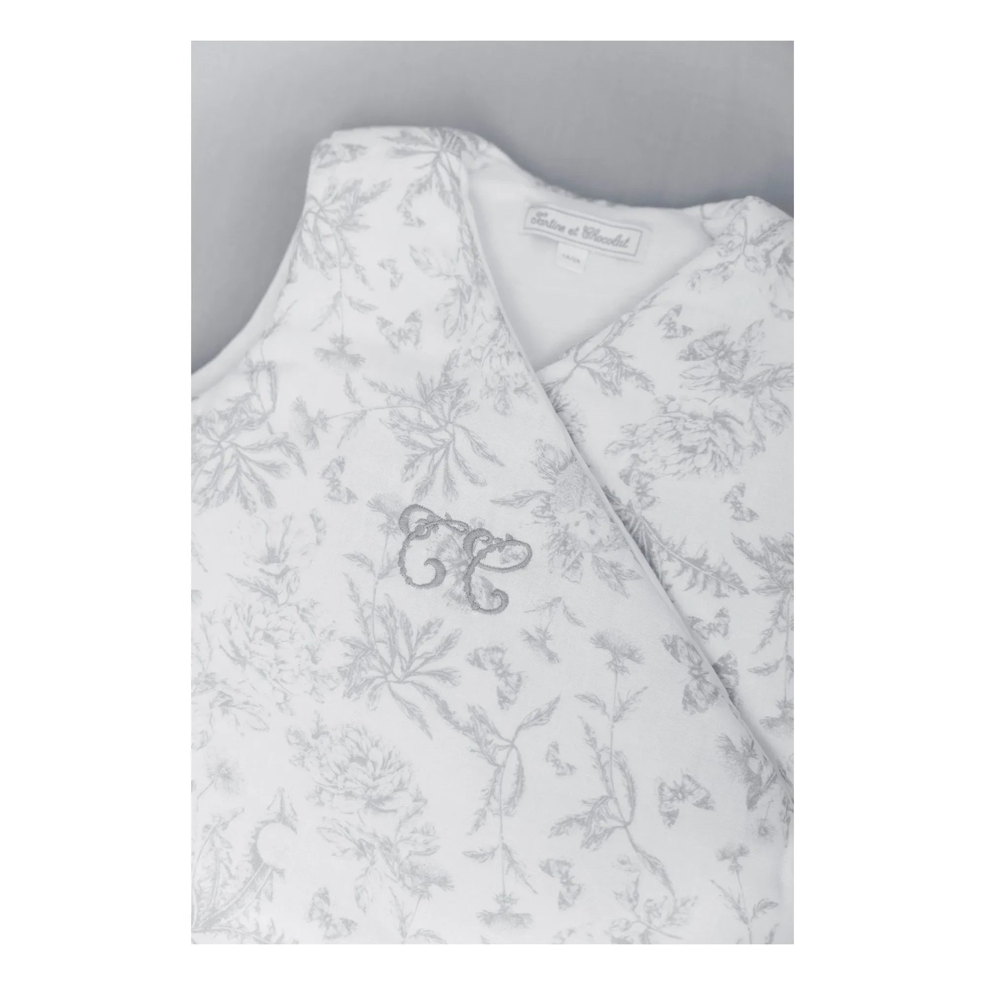 Tartine et Chocolat - Toile de Jouy Sleep Suit | Gray