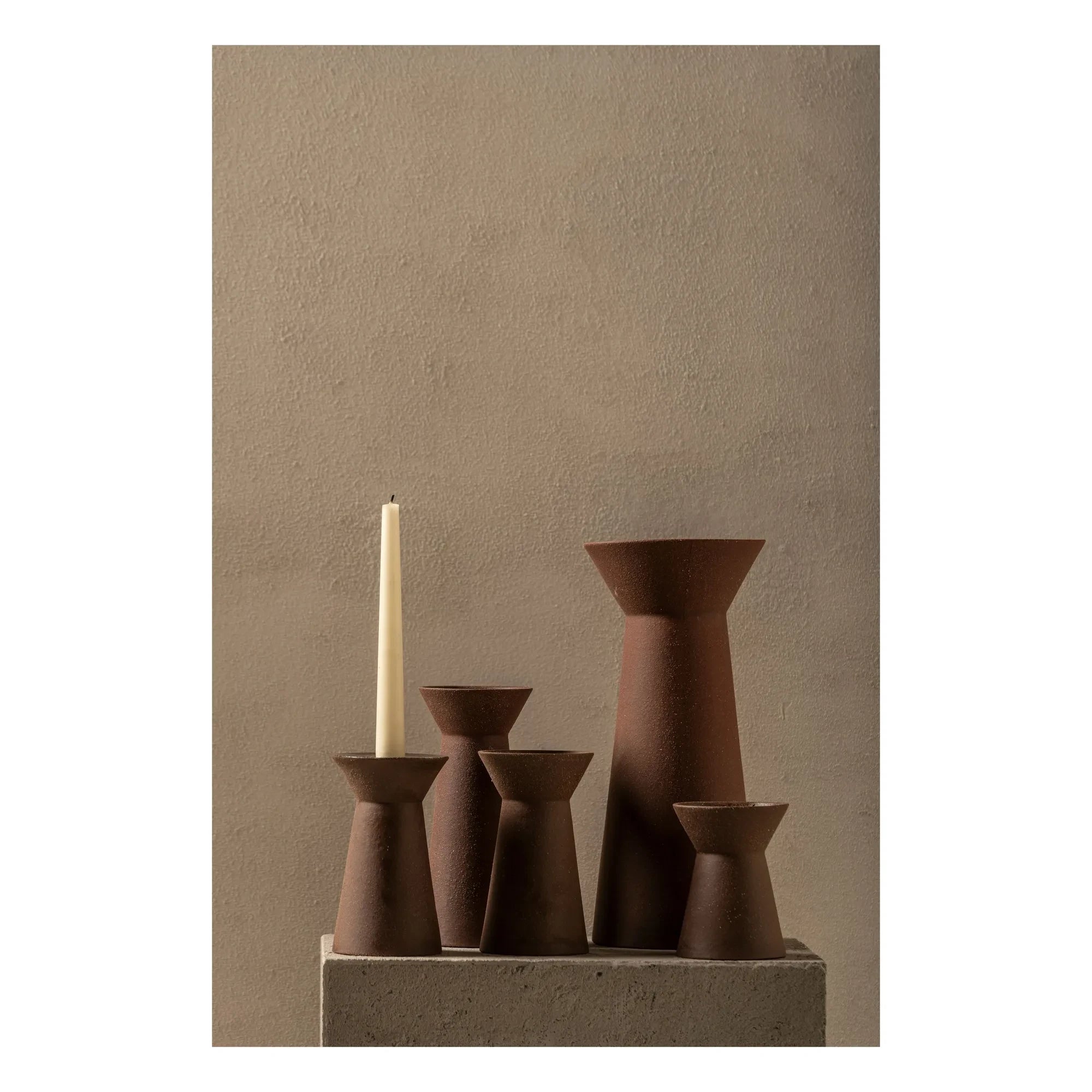 Serax - Stoneware vazo Marie-Ann 02, Marie Michielssen | Tuğla kırmızısı