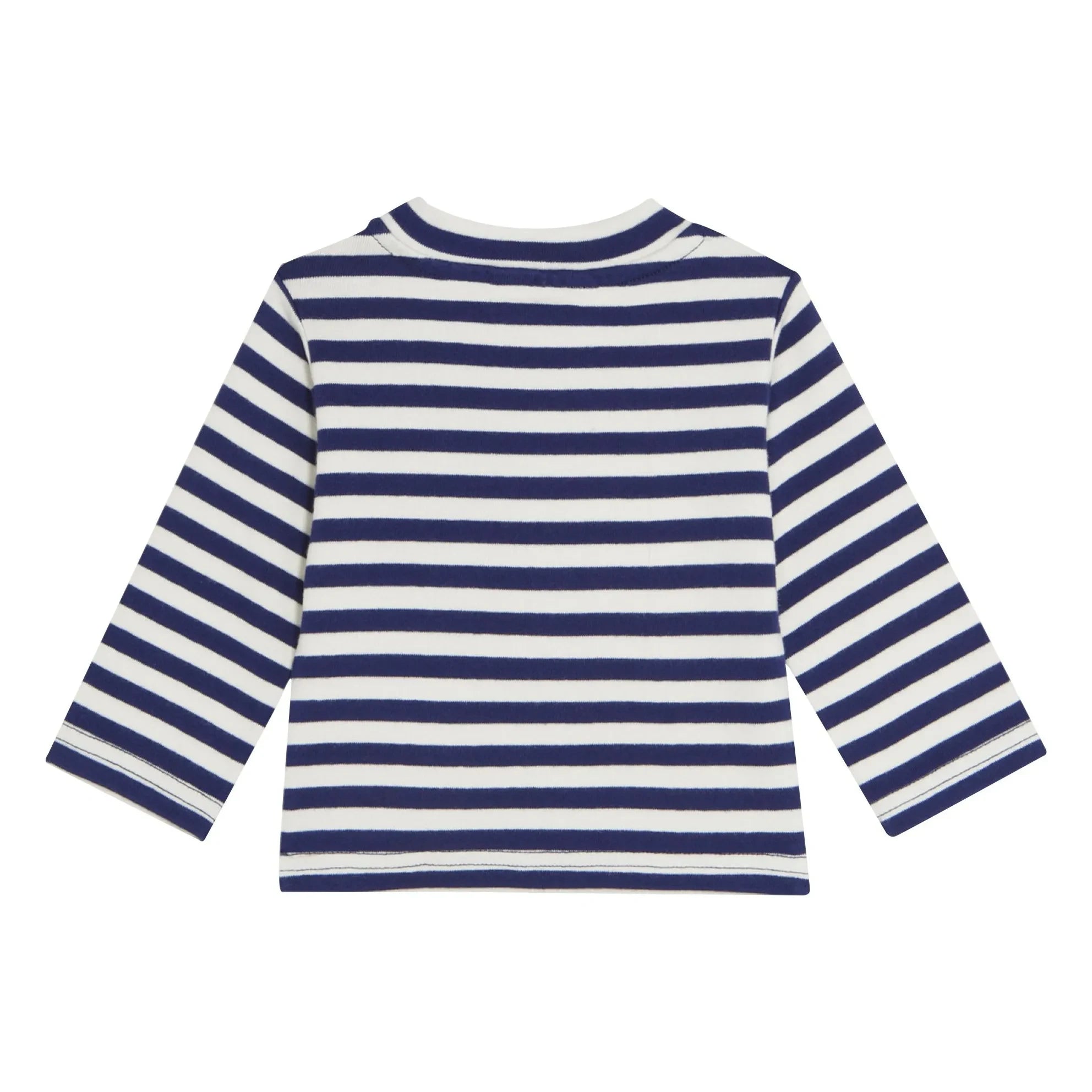 The Campamento - Smiley face striped T-shirt | Blue