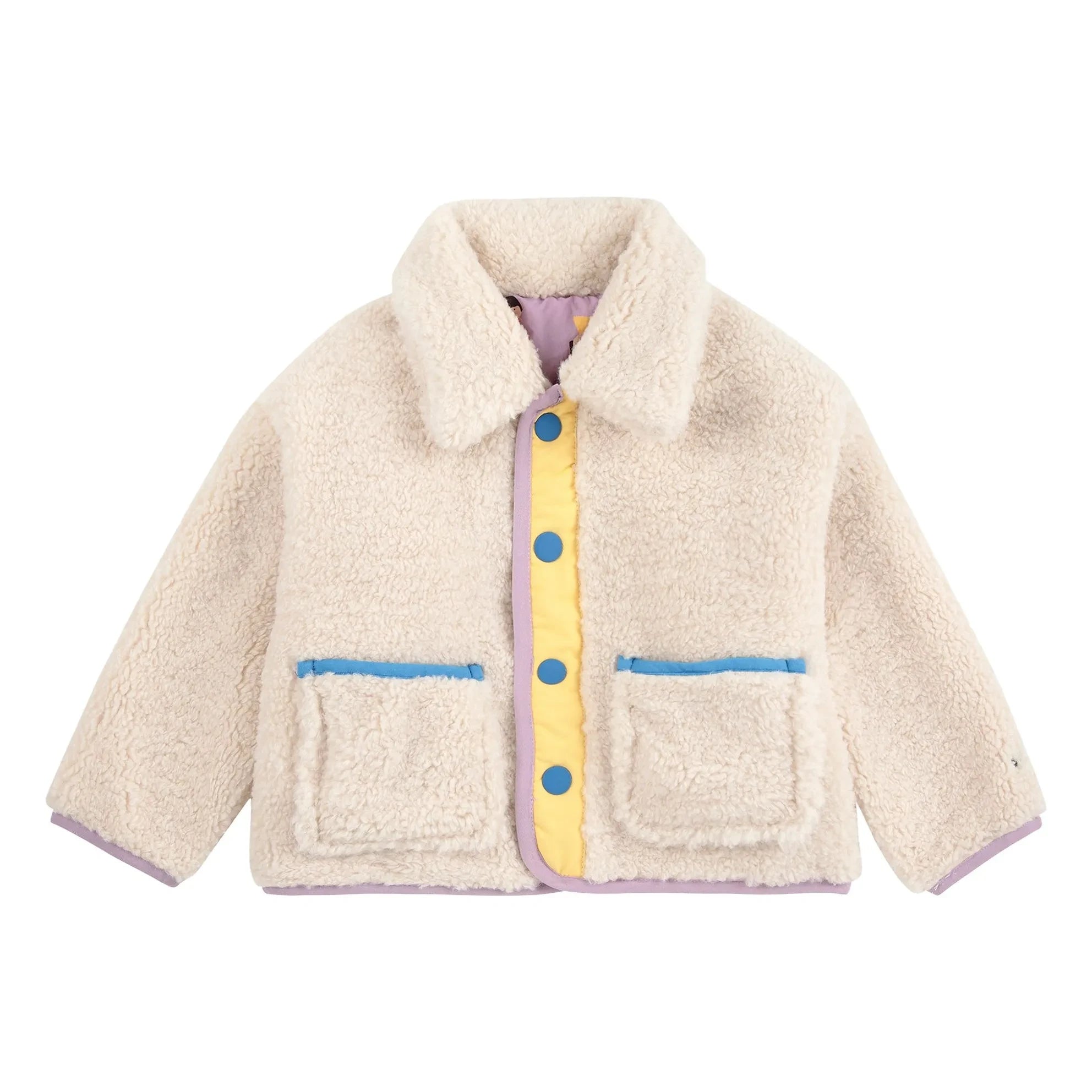 Bobo Choses - Wende-Sherpa-Jacke Recycelte Faser | Lila