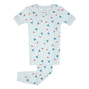 Petit Lem - Pyjama Glaces Bio-Baumwolle | Hellblau