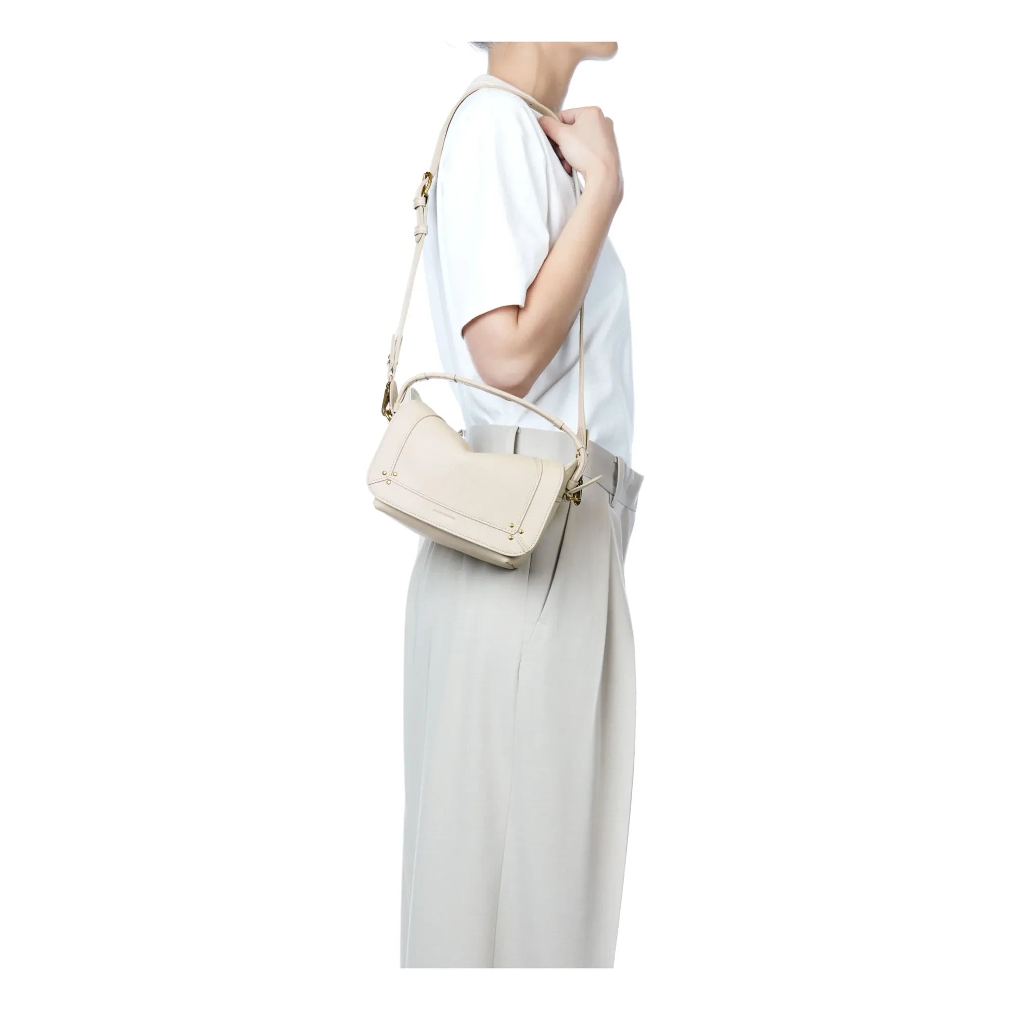 Jérôme Dreyfuss - Pepito S Grainé Tasche | Ecru