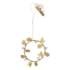 Walther & Co - Holly Branch Decorative Hanging Garland | Gold