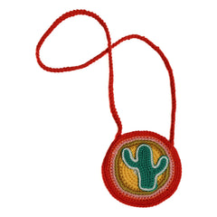 Kalinka - Cactus Crochet Bag | Red