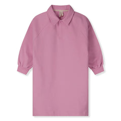 Gray Label - Organik pamuk polo yaka elbise | Pembe
