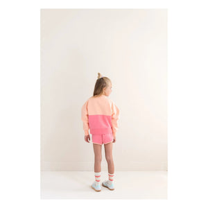Jenest – Sweatshirt aus Bio-Baumwolle mit Farbblock | Pink