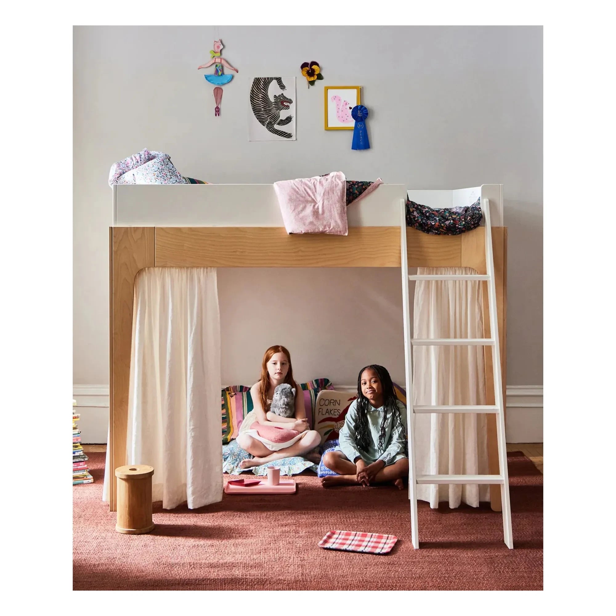 Oeuf NYC - Perch bed curtains | Ecru
