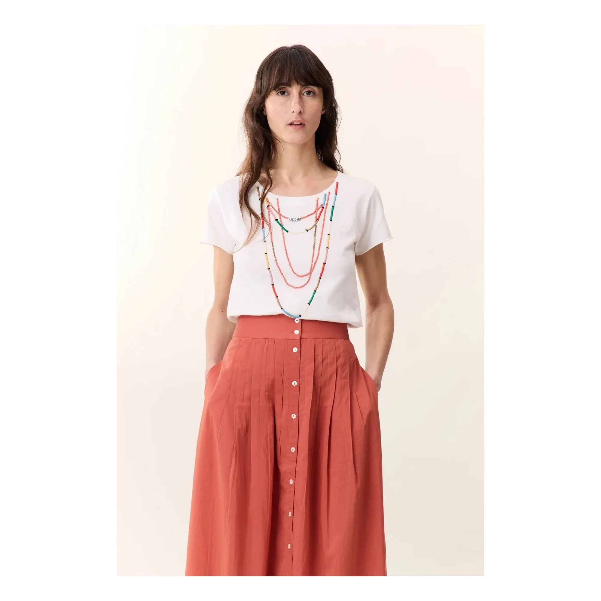Leon & Harper - Toro organik pamuklu T-shirt | Beyaz