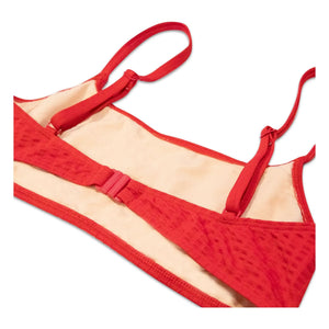 Miska Paris - Gathered Bralette Swimsuit Top | Red
