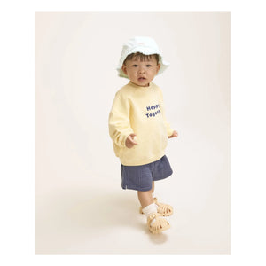 Búho – Shorts aus Baumwollgaze | Marineblau