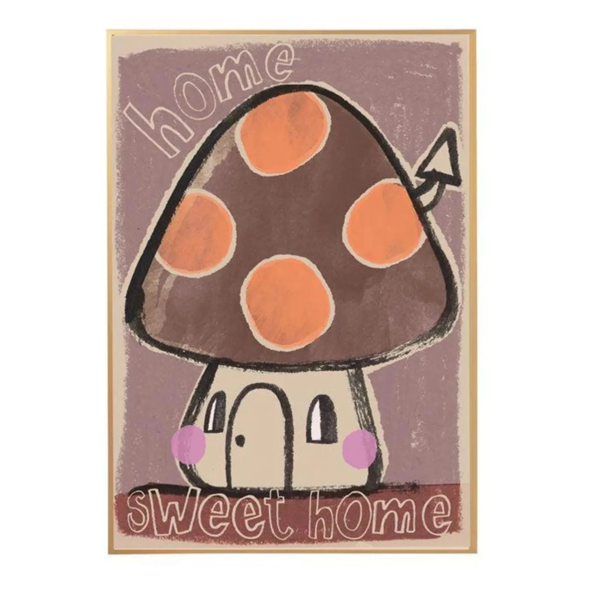Studio Loco - Großer Pilz-Poster | Braun