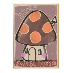 Studio Loco - Large Mushroom Poster | Brown