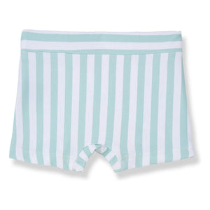 1+ in the family - Morell Striped Swim Shorts | Almond green