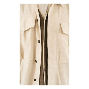 Wooden Store - Militär-Overshirt | Creme