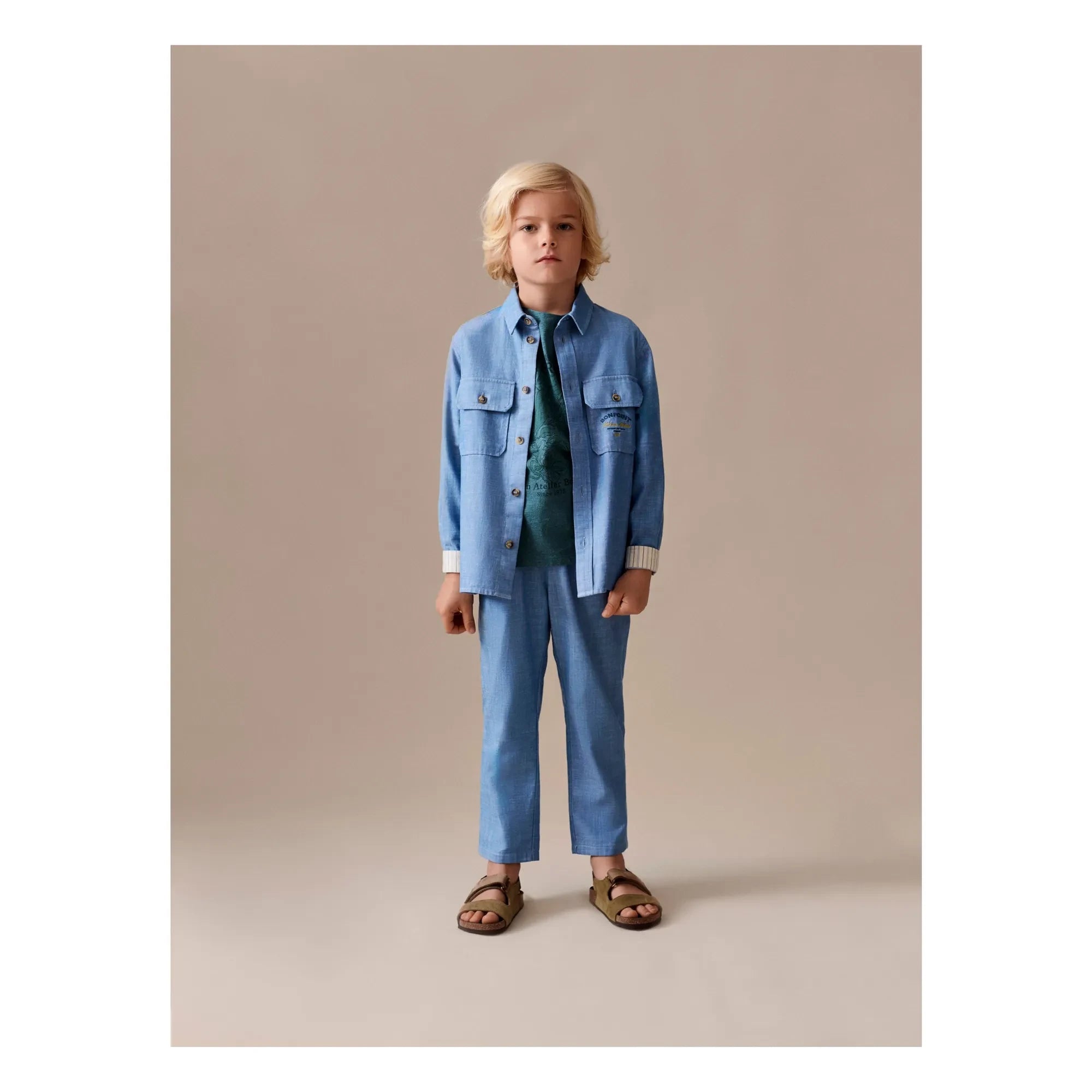 Bonpoint – Juli Hose aus Bio-Baumwolle | Blau